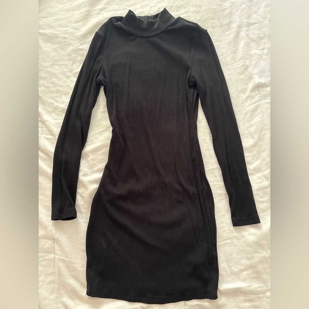 Bodycon Black Long Sleeve Dress